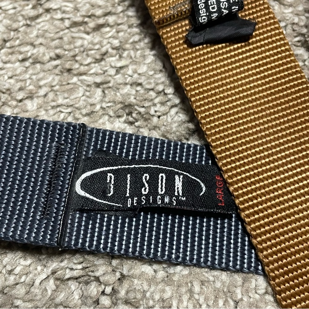 Men’s Bison Designs Heavy Duty Belt Size L Lot of 3 - Picture 5 of 6